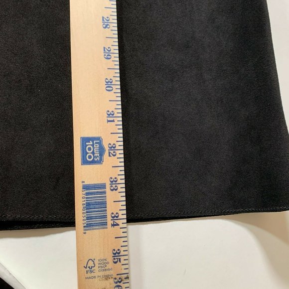 Alexa Chung x AG Walker Coat Embroidered Suede Leather Black XS - Picture 13 of 13